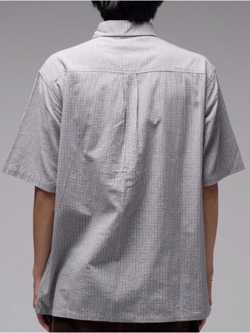 Former Vivian Check Ss Shirt - Black — image 7 of 8